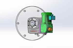 Cam indexer installation, indexing turntable connection, rotary indexing assembly