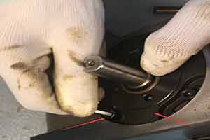Indexer bearing, needle bearing installation