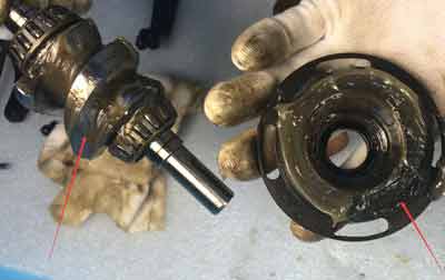 Indexer bearing, needle bearing installation