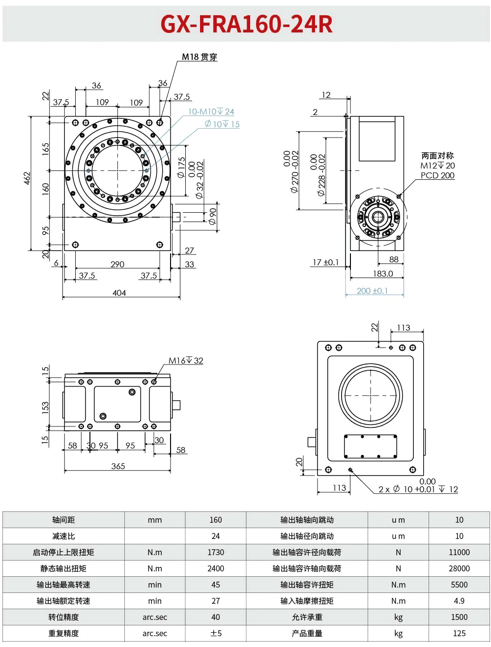 高精密分割器GX-FRA160-24R(图1)